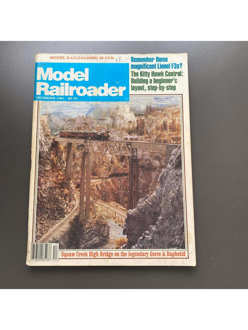 Model Railroader December 1981 Vintage History Magazine